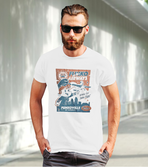 Funko Airways Funkoville We're Fly Take Flight San Diego T-Shirt