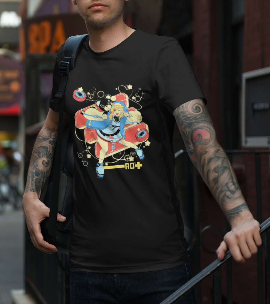 Guilty Gear Bridget AO Eighty Sixed Star Background T-Shirt