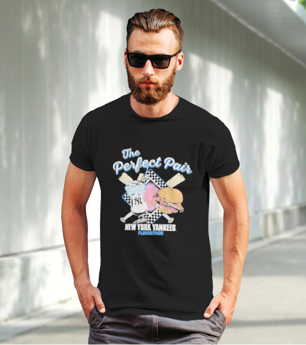 The Perfect Pair New York Yankees Flavortown Burger And Drink T-Shirt