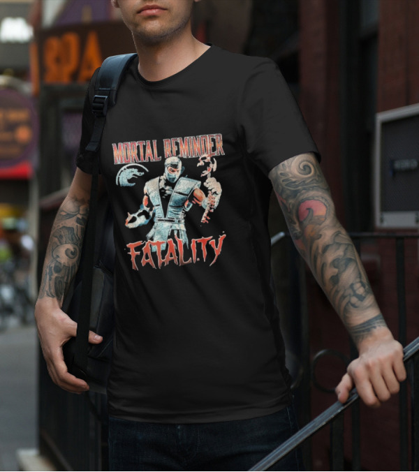 Mortal Reminder Fatality Ninja Skeleton Warrior T-Shirt