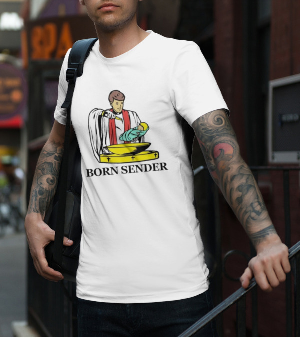 Nelk Boys Born Sender Baptism Priest And Baby T-Shirt