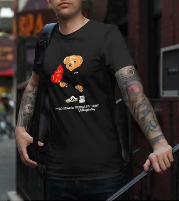 PYRO BEAR Ultras Factory Ultrasfactory Shoes Flame T-Shirt