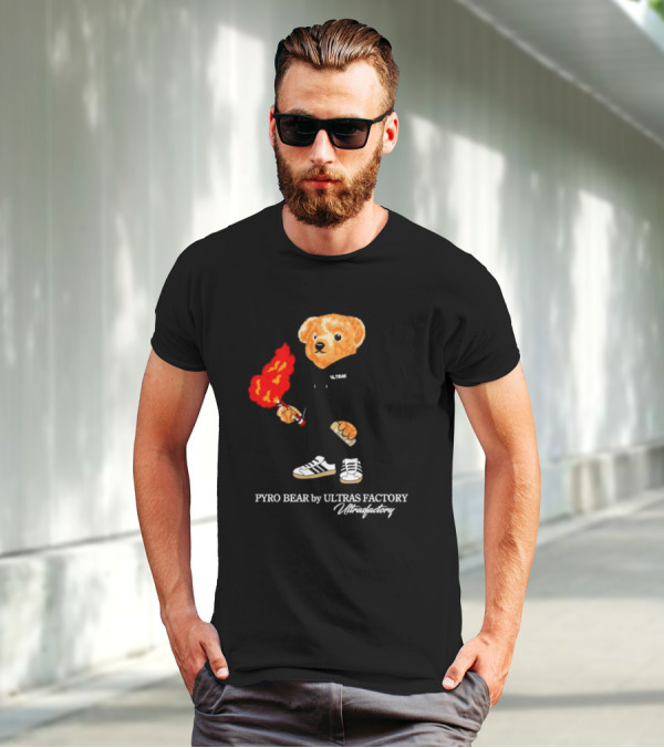 PYRO BEAR Ultras Factory Ultrasfactory Shoes Flame T-Shirt