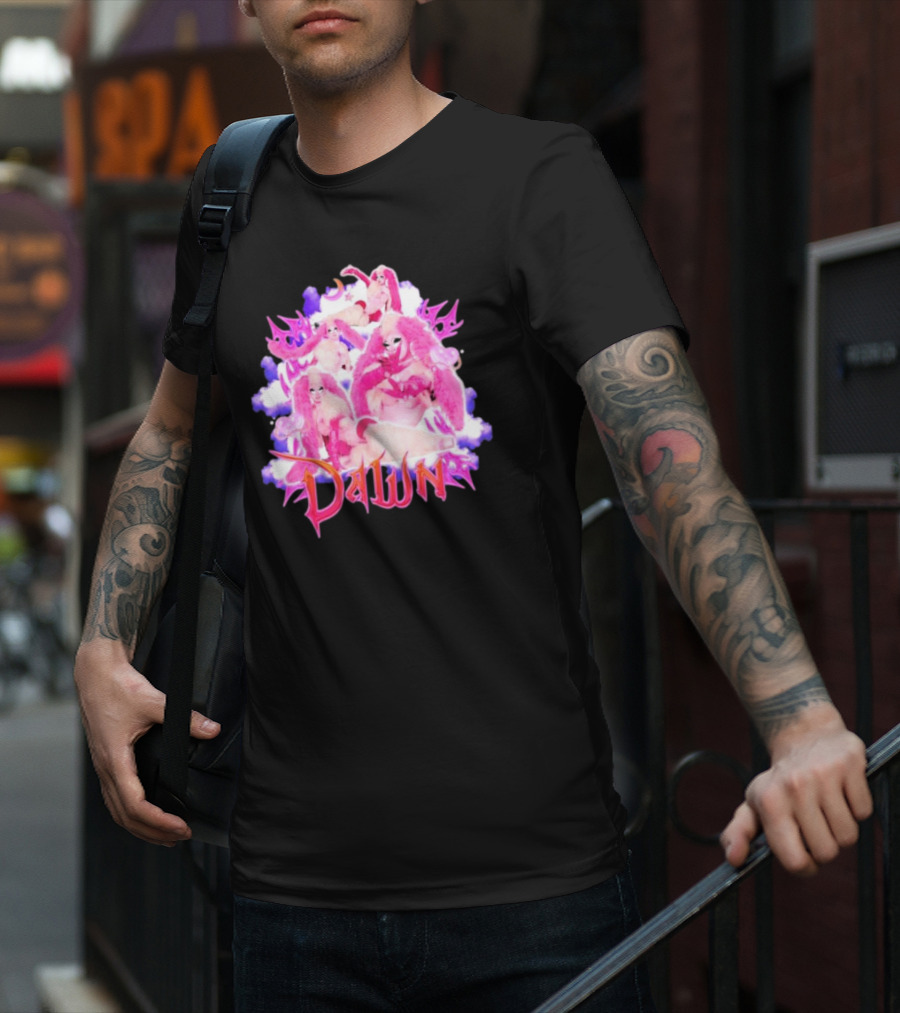 Dawnverse Dragcon Pink Fantasy T-Shirt