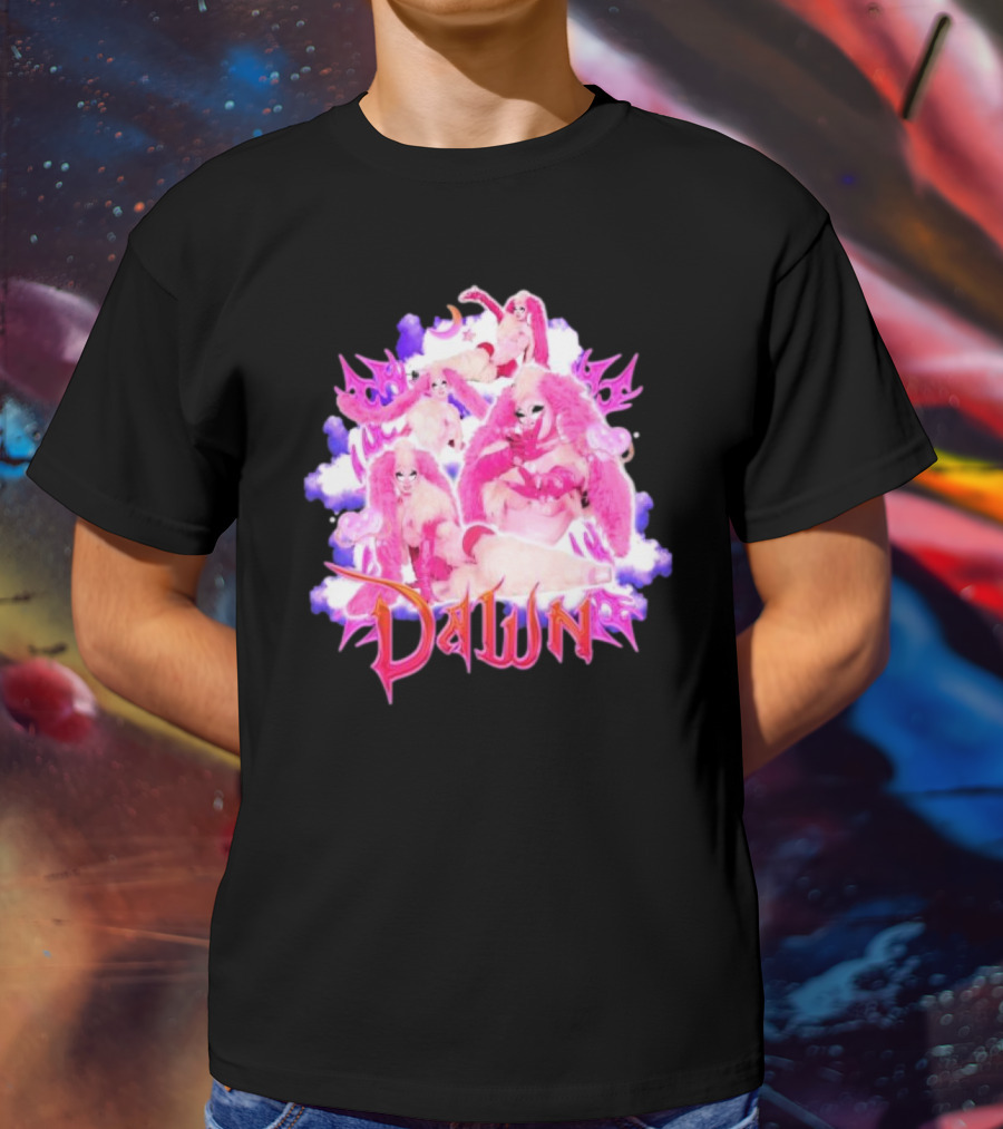 Dawnverse Dragcon Pink Fantasy T-Shirt