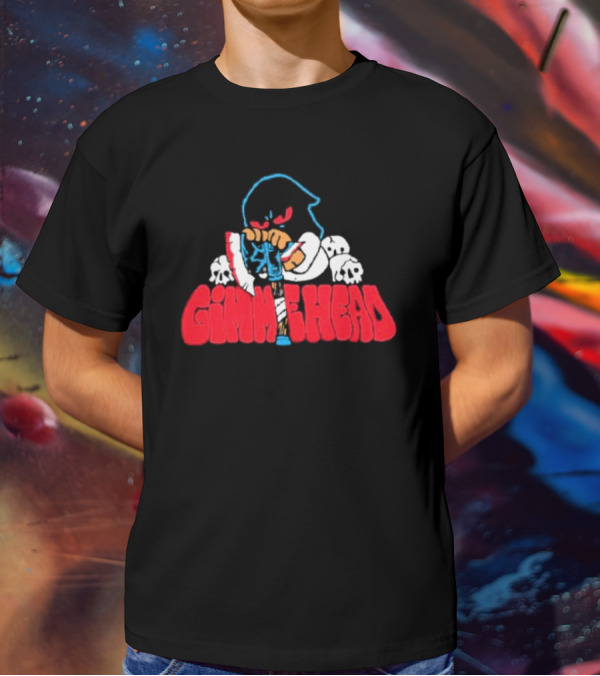 Gimme Head Fckyoubaker Cartoon Skeleton Skulls T-Shirt