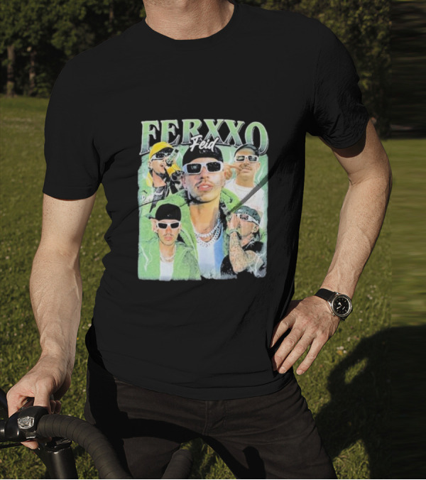 FERXXO Feid Green Style Collage T-Shirt