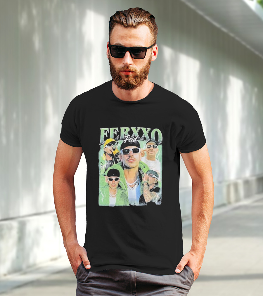 FERXXO Feid Green Style Collage T-Shirt