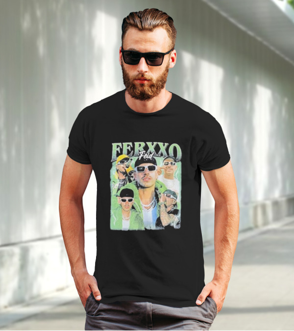 FERXXO Feid Green Style Collage T-Shirt