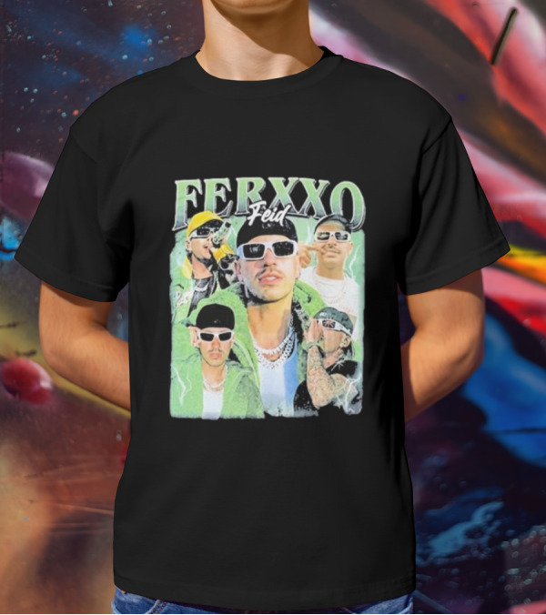 FERXXO Feid Green Style Collage T-Shirt