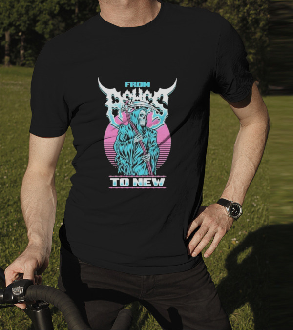 From Ashes To New Rad Reaper Retro Skull T-Shirt