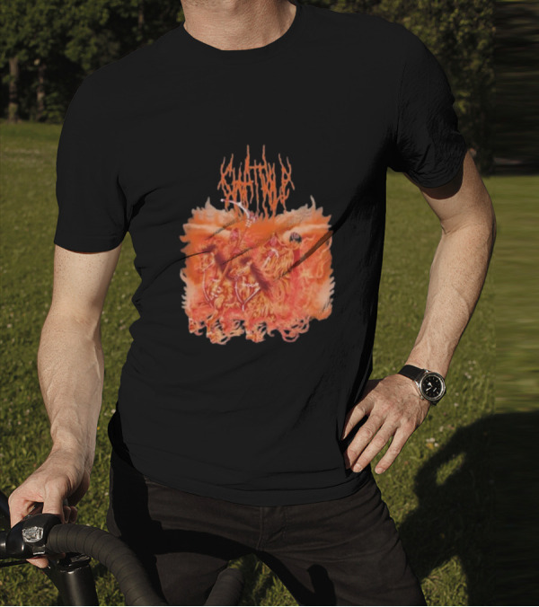 Chat Pile Fiery Orange Gothic Inferno T-Shirt