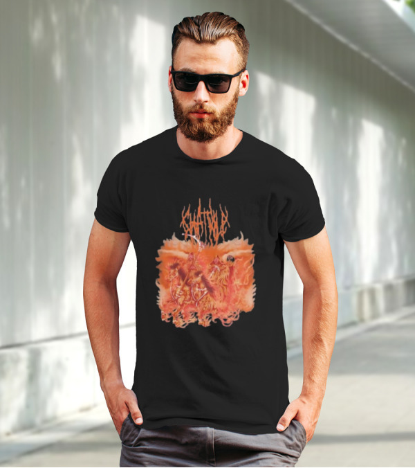 Chat Pile Fiery Orange Gothic Inferno T-Shirt