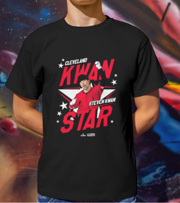 Cleveland Kwan Steven Kwan Star Baseball Clutch Olympics T-Shirt