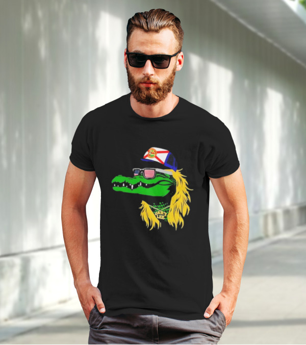 Conservativeant Wearing Gary Lee Gator With Trucker Hat And Sunglasses T-Shirt