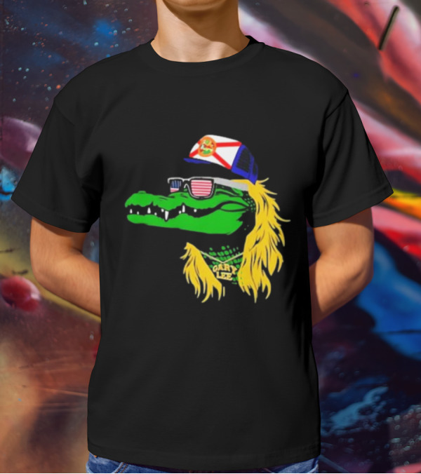 Conservativeant Wearing Gary Lee Gator With Trucker Hat And Sunglasses T-Shirt