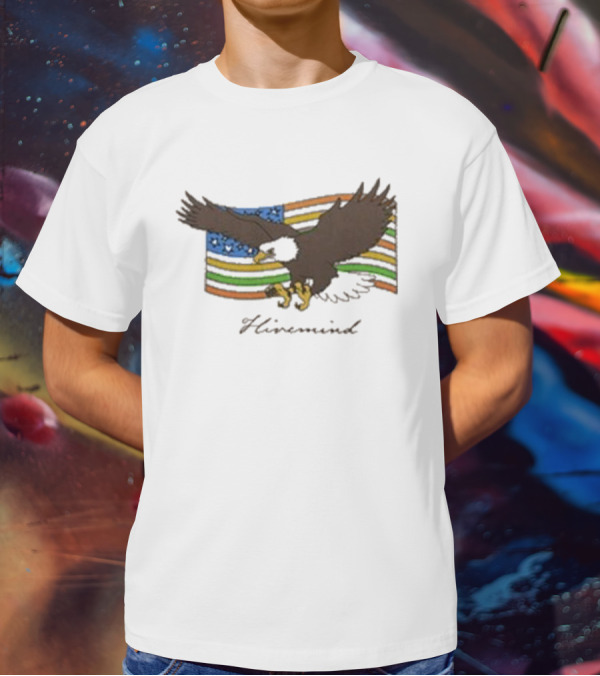 Copes Hivemind Flag Eagle On Colorful T-Shirt