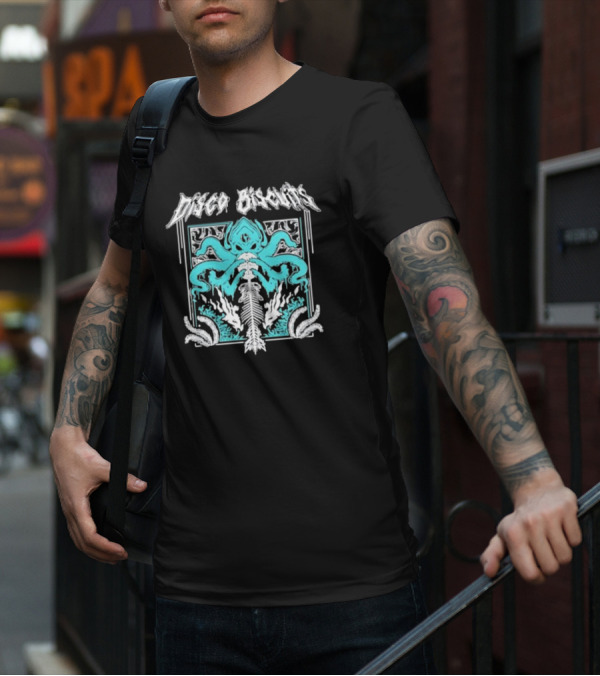 Disco Biscuits Octopus Psychedelic Symmetrical T-Shirt