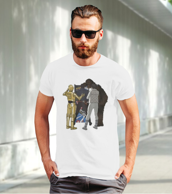 Asteroids Video Game Star Wars Characters T-Shirt