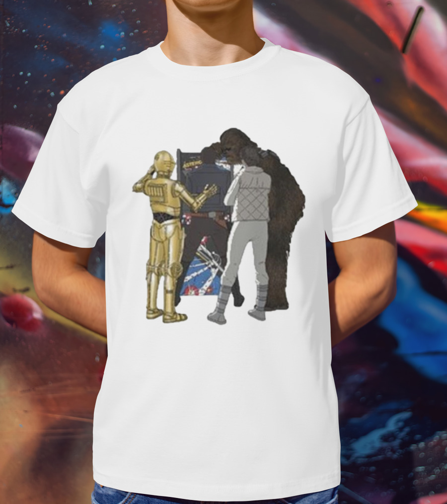 Asteroids Video Game Star Wars Characters T-Shirt
