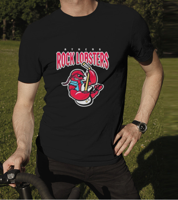 Athens Rock Lobsters Playing Guitar T-Shirt