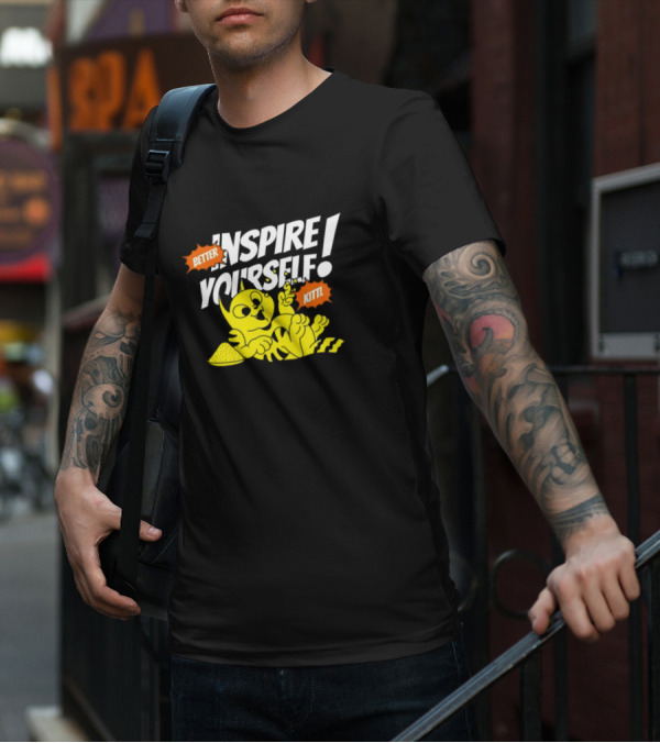 Better Inspire Yourself Kittl Cat Relaxing With Lemon Slice T-Shirt