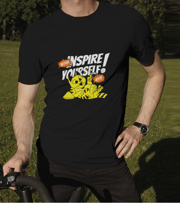 Better Inspire Yourself Kittl Cat Relaxing With Lemon Slice T-Shirt