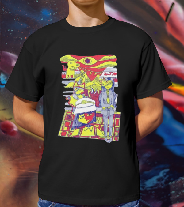 ENA Blood Hub Characters Gaming T-Shirt