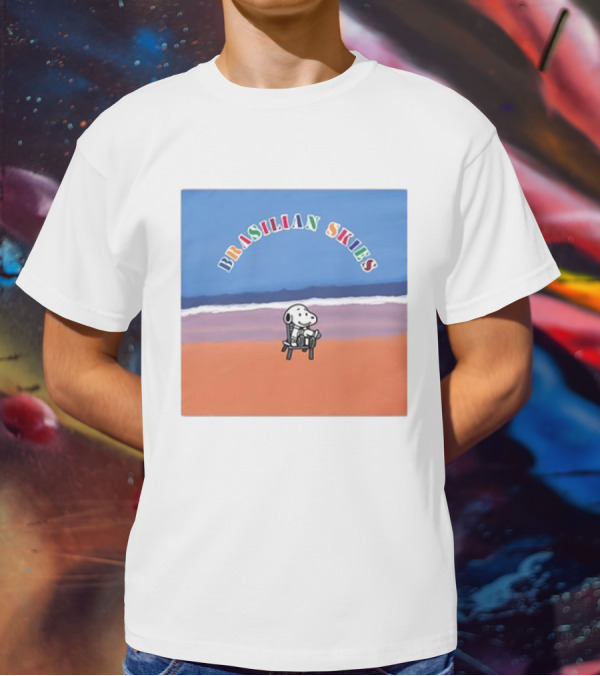 Brasilian Skies Snoopy Beach Scene T-Shirt