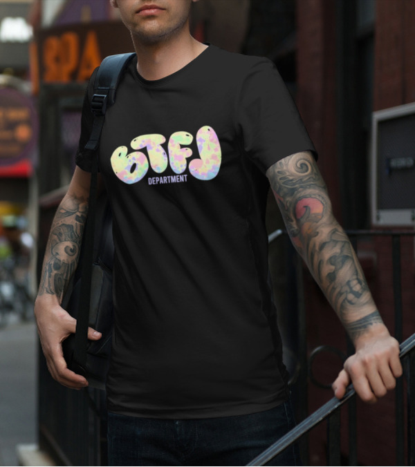 Btfl Studio Department Colorful Abstract Lettering T-Shirt