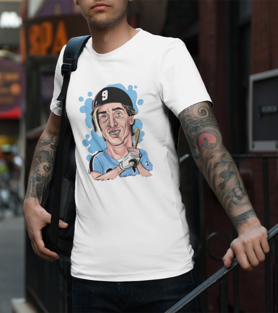 Von Hayes Goat Philadelphia Phillies Baseball Number 9 Cartoon T-Shirt