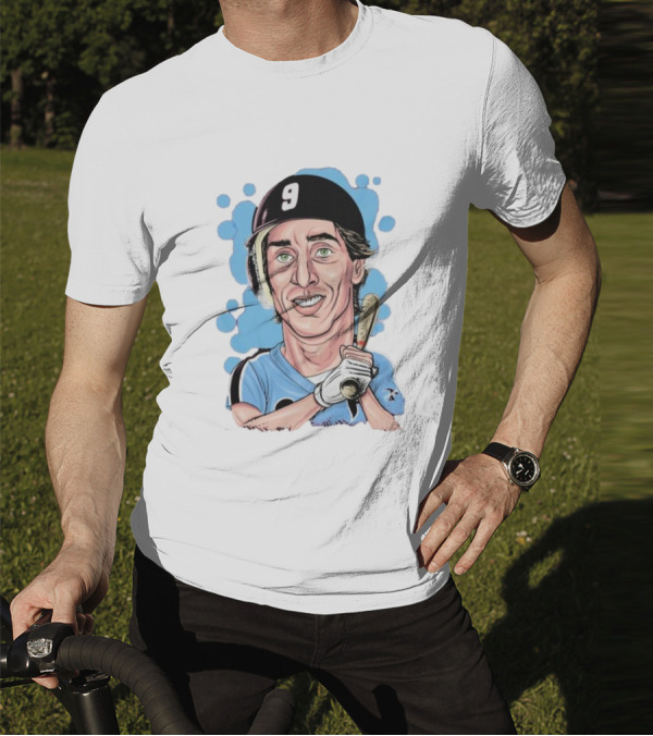Von Hayes Goat Philadelphia Phillies Baseball Number 9 Cartoon T-Shirt