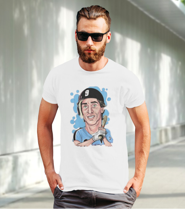 Von Hayes Goat Philadelphia Phillies Baseball Number 9 Cartoon T-Shirt