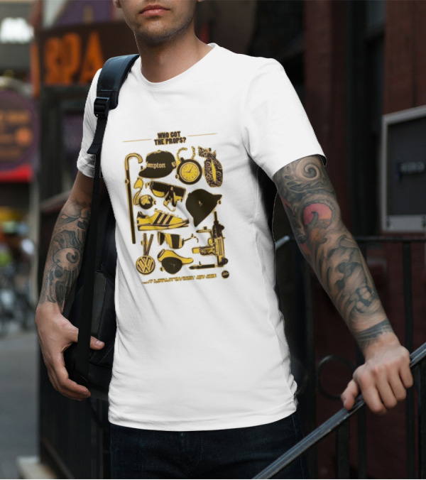 Who Got The Props Yellow Hip Hop Hampton Clock Accessories T-Shirt
