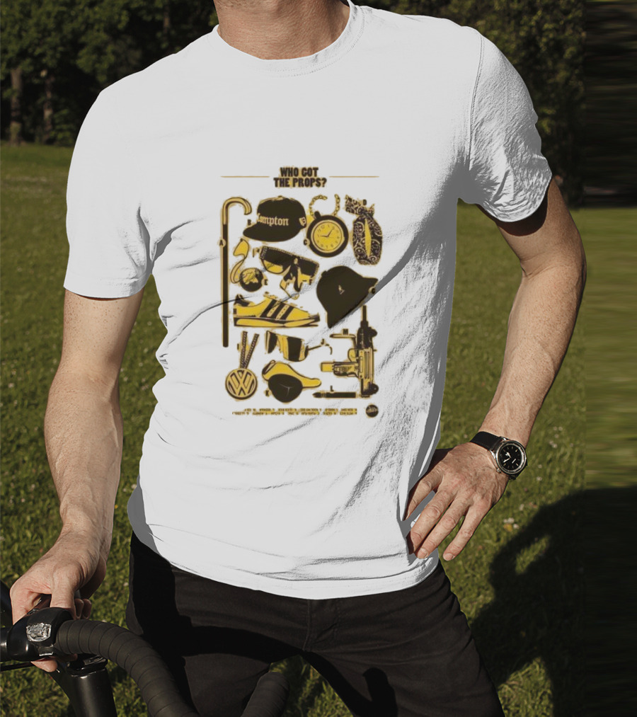 Who Got The Props Yellow Hip Hop Hampton Clock Accessories T-Shirt