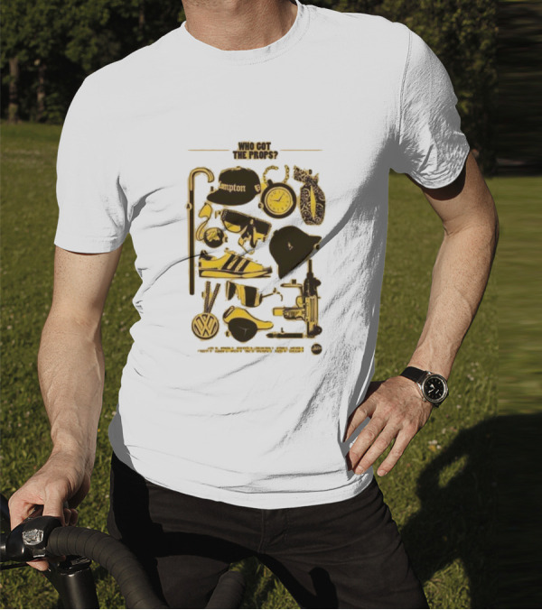 Who Got The Props Yellow Hip Hop Hampton Clock Accessories T-Shirt
