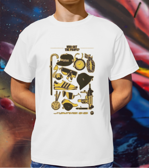 Who Got The Props Yellow Hip Hop Hampton Clock Accessories T-Shirt