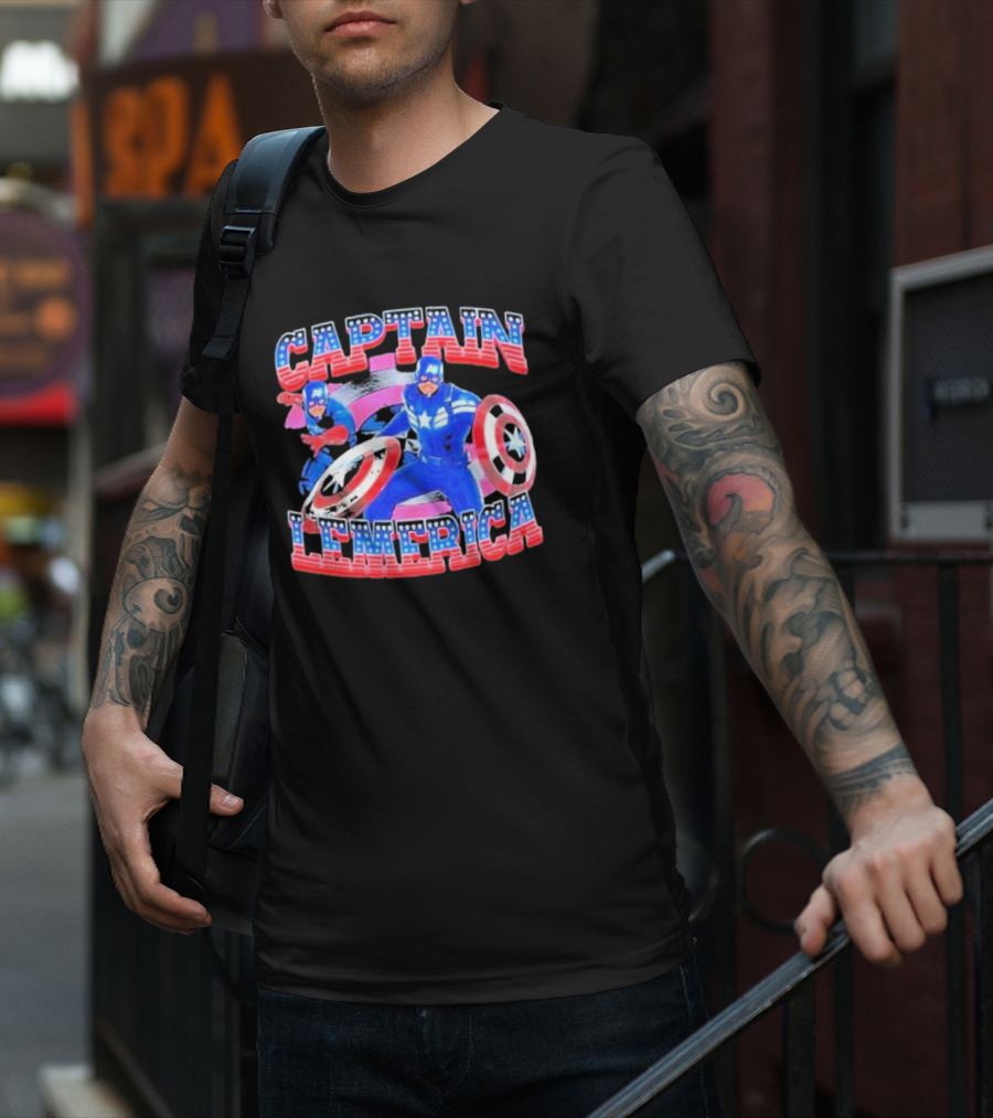 Captain Lemerica Lebron James Captain America T-Shirt