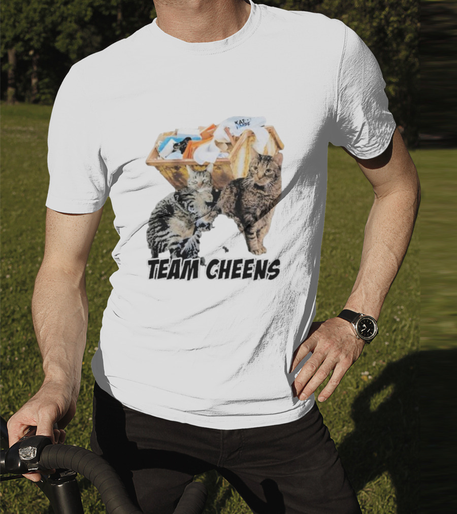 Kat Timpf Team Cheens Dumpster Cats T-Shirt
