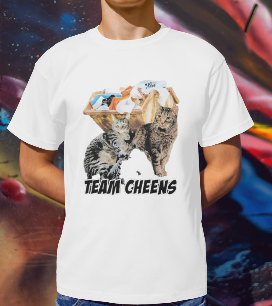 Kat Timpf Team Cheens Dumpster Cats T-Shirt