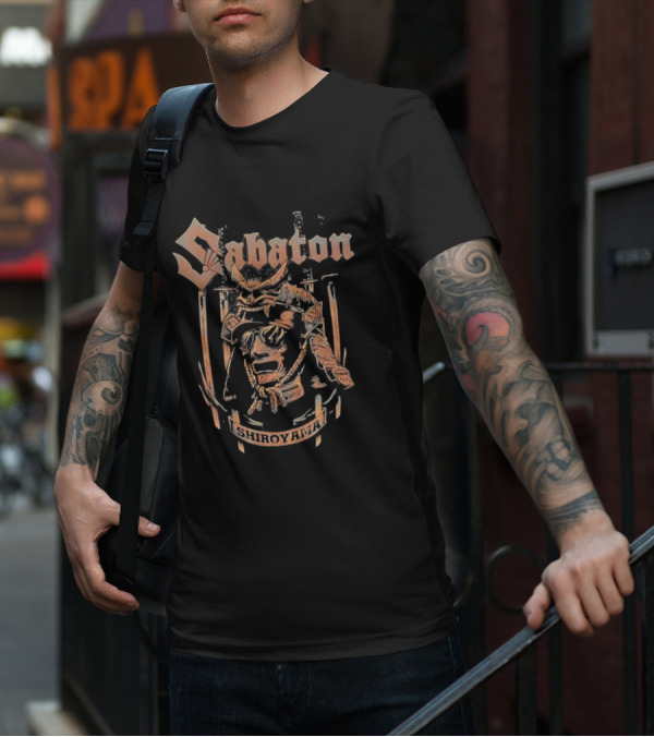 Sabaton Shiroyama Samurai Warrior Helmet Shield T-Shirt