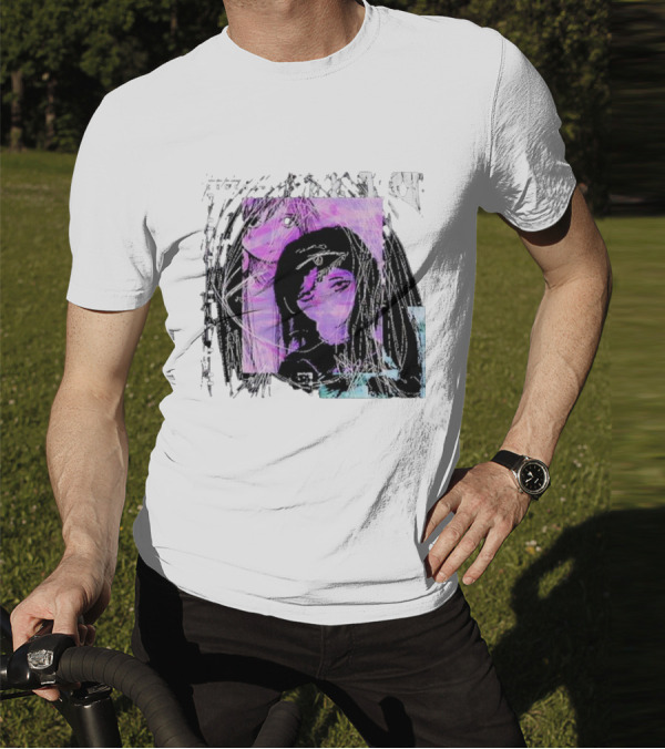 Cynthoni Sewerslvt Anime Aesthetic Purple Glitch T-Shirt