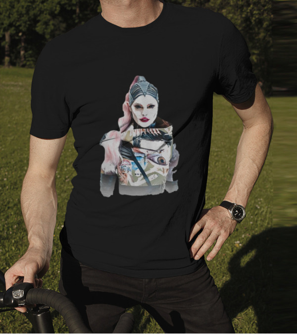 SKYND Catch Me If You Can Eerie Surrealist Portrait With Distinctive Mask And Eye T-Shirt