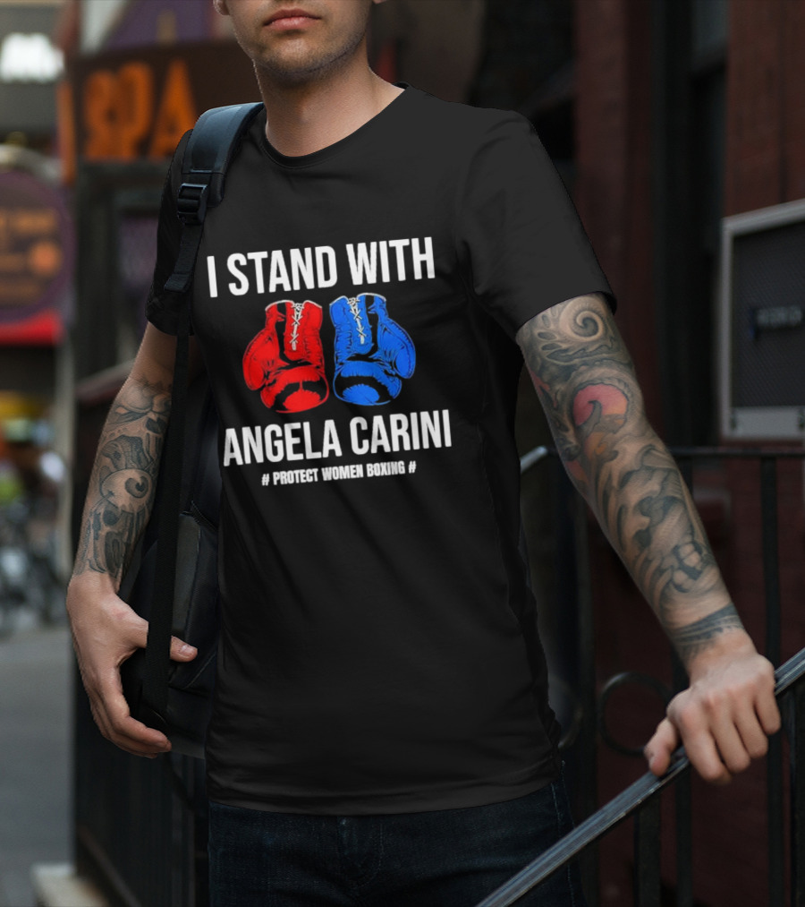 I Stand With Angela Carini Protect Women Boxing T-Shirt