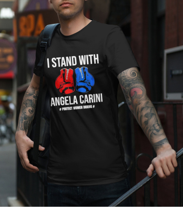 I Stand With Angela Carini Protect Women Boxing T-Shirt