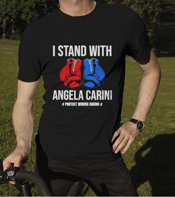 I Stand With Angela Carini Protect Women Boxing T-Shirt