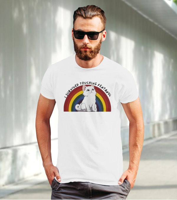 Naomi I Survived Touching Fentanyl Cat T-Shirt