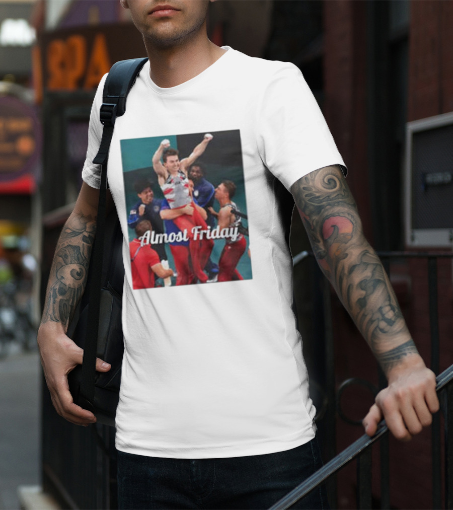 Paul Juda Celebratory Almost Friday Olympic Kid T-Shirt