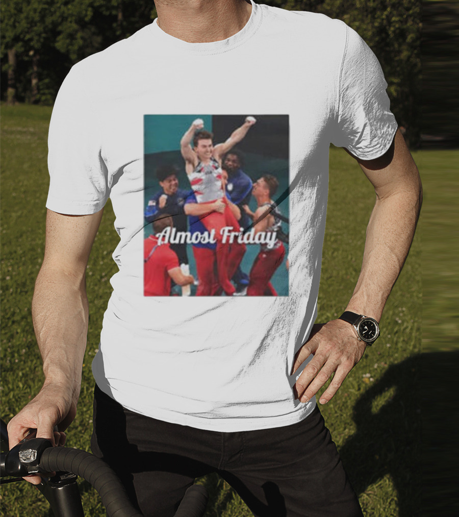 Paul Juda Celebratory Almost Friday Olympic Kid T-Shirt