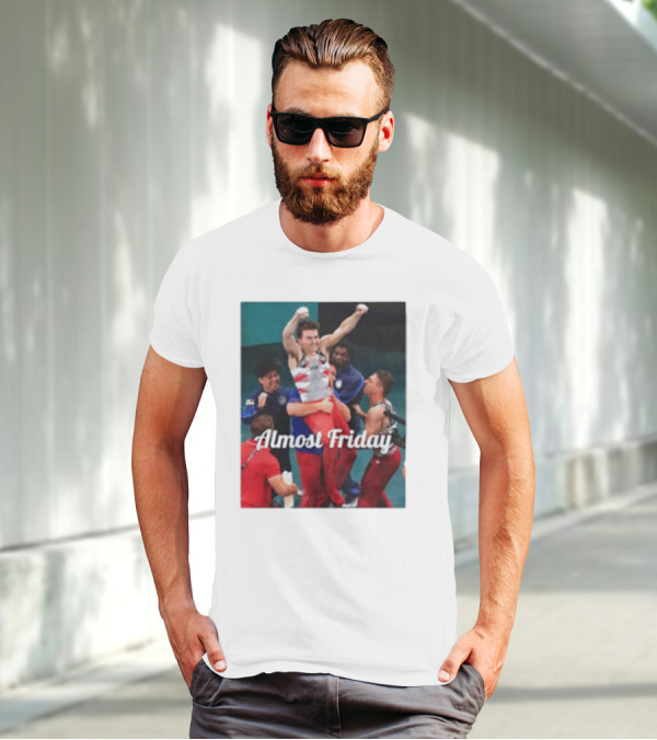 Paul Juda Celebratory Almost Friday Olympic Kid T-Shirt